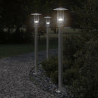 Farolas de exterior 2 unidades acero inoxidable 215 cm