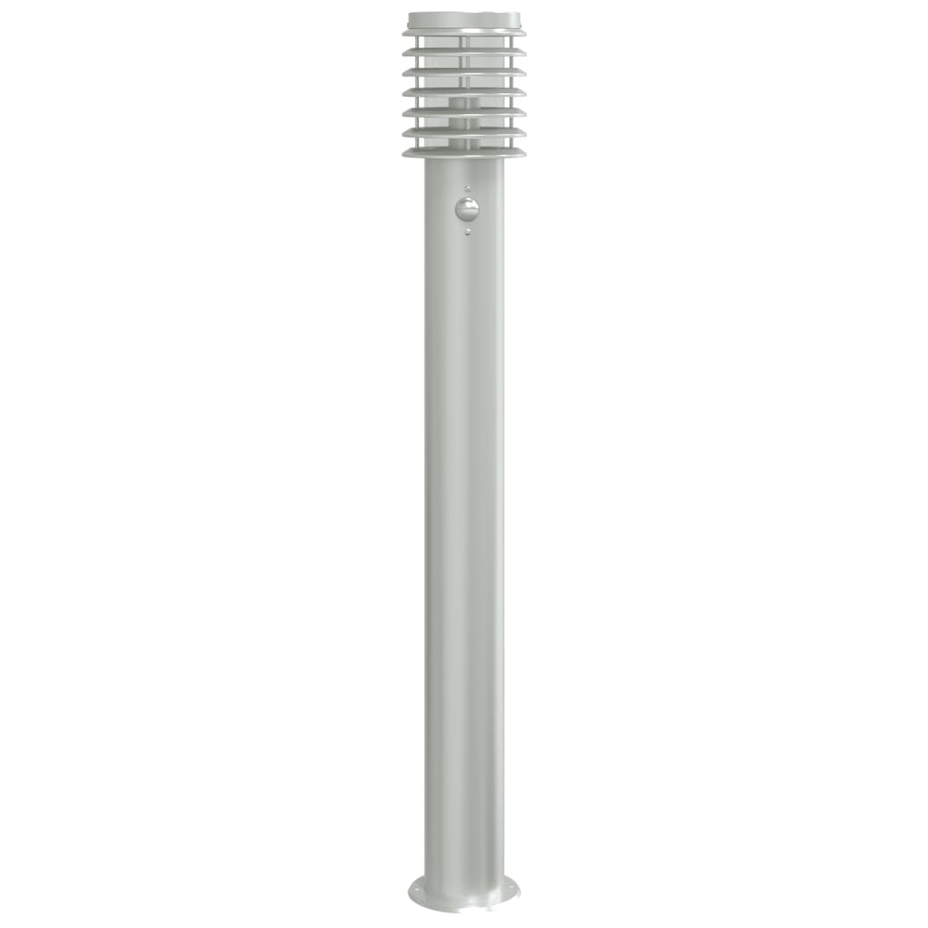 Lámparas de suelo de exterior con sensor acero inoxidable 110cm