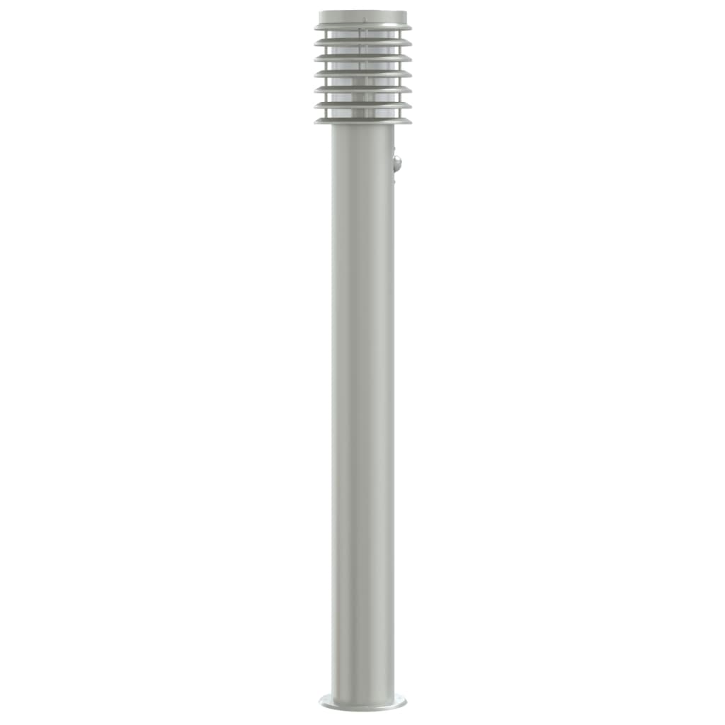 Lámparas de suelo de exterior con sensor acero inoxidable 110cm