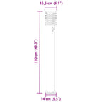 Lámparas de suelo de exterior con sensor acero inoxidable 110cm