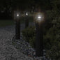 Outdoor floor lamps with sensor stainless steel 110cm