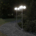 Farolas de exterior 2 unidades acero inoxidable 215 cm