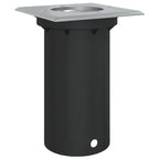Foco de suelo de exterior cuadrado aluminio negro 10,5x10,5 cm