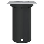 Foco de suelo de exterior cuadrado aluminio negro 10,5x10,5 cm