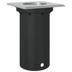 Foco de suelo de exterior cuadrado aluminio negro 10,5x10,5 cm