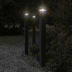 Aplique de exterior con sensor acero inoxidable negro