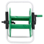 Carrete de rollo para manguera de pie acero verde 45 m 1/2"
