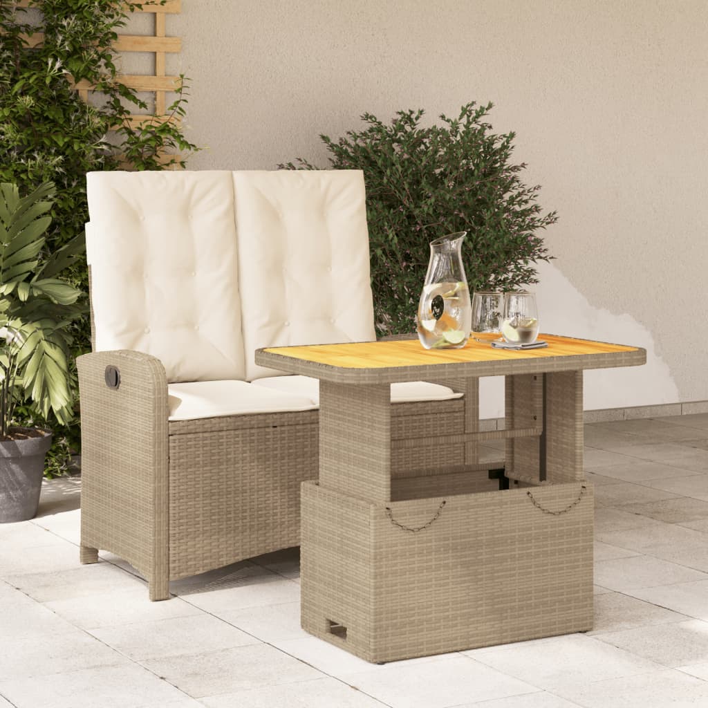 Juego de comedor para jardín 9 piezas textilene negro