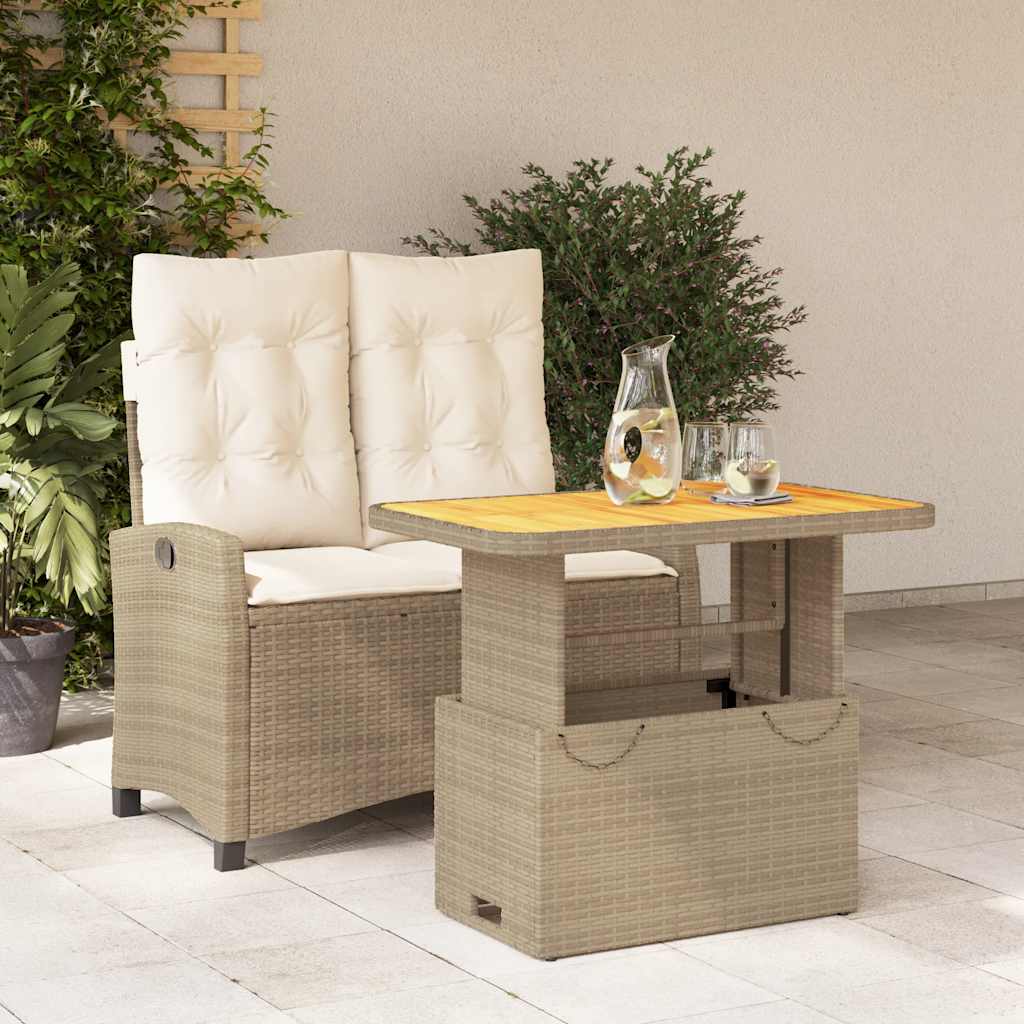 Juego de comedor para jardín 9 piezas textilene negro