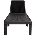 Tumbona ajustable en 4 alturas polipropileno 155,5x57x28 cm
