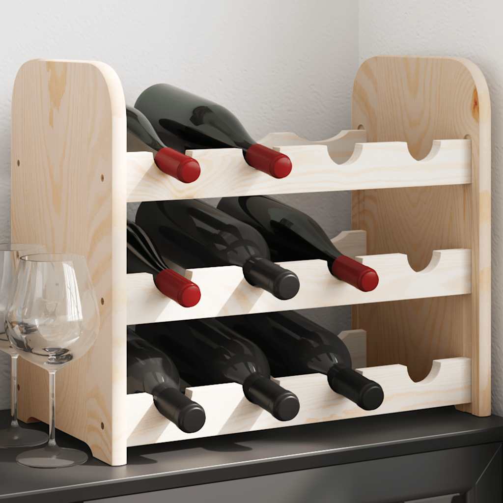 Botellero con tablero superior madera de pino 72,5x25x111,5 cm
