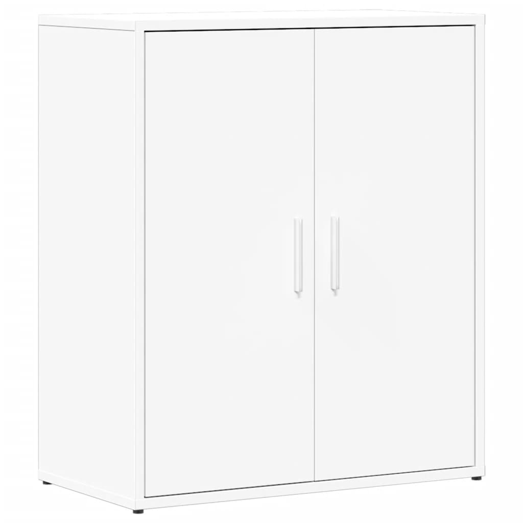 Aparador de madera de ingeniería 2 uds blanco 60x31x70 cm