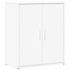 Aparador de madera de ingeniería 2 uds blanco 60x31x70 cm