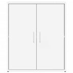 Aparador de madera de ingeniería 2 uds blanco 60x31x70 cm