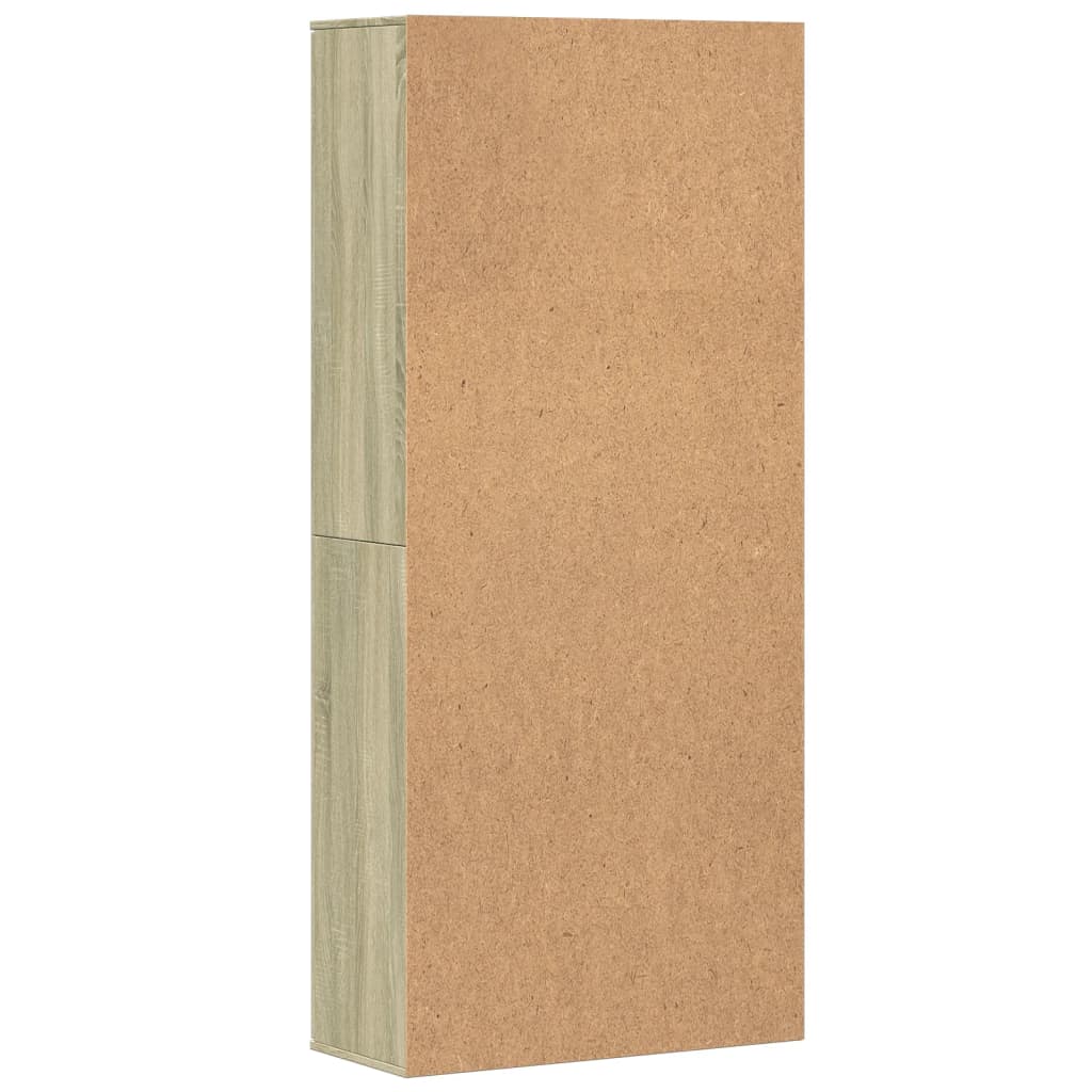 Aparador alto madera de ingeniería roble Sonoma 80x35x180 cm