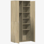 Aparador alto madera de ingeniería roble Sonoma 80x35x180 cm