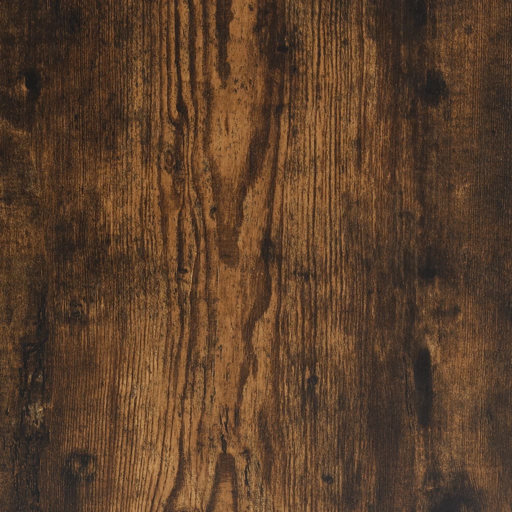 Aparador alto madera de ingeniería roble ahumado 80x35x180 cm