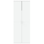 Aparador alto madera de ingeniería blanco 70x35x180 cm