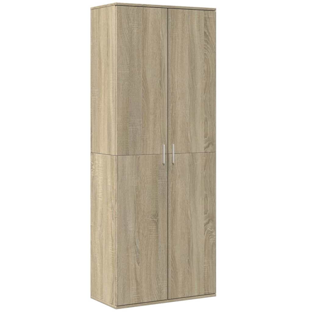 Aparador alto madera de ingeniería roble Sonoma 70x35x180 cm