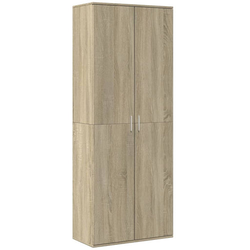 Aparador alto madera de ingeniería roble Sonoma 70x35x180 cm