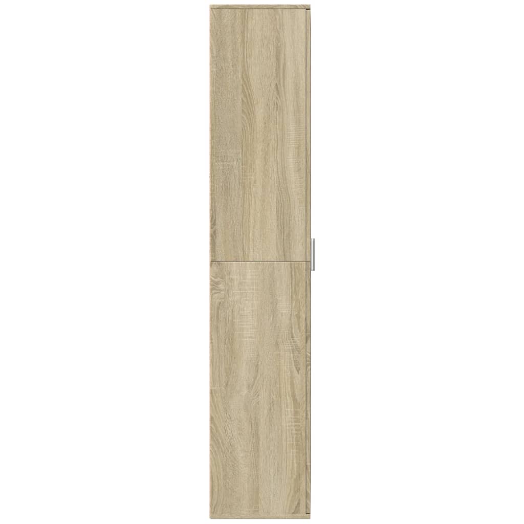 Aparador alto madera de ingeniería roble Sonoma 70x35x180 cm