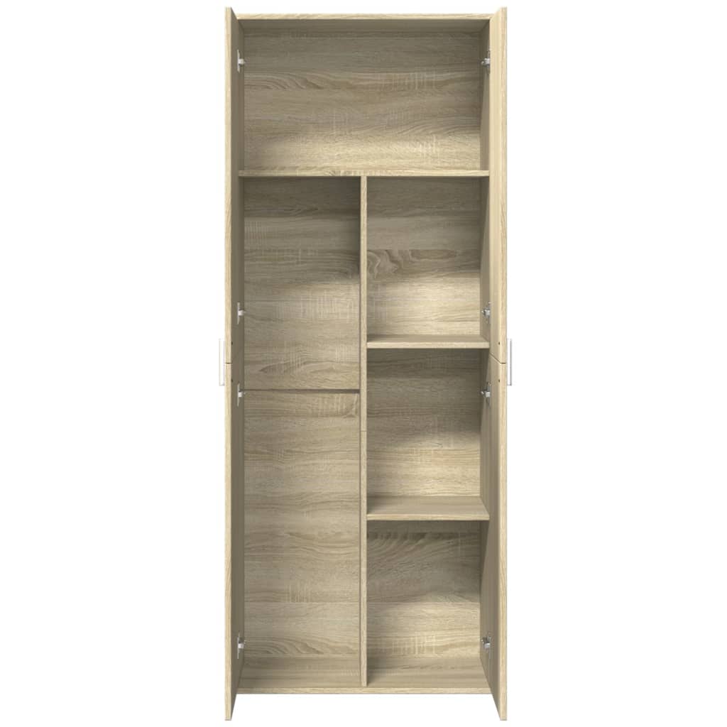 Aparador alto madera de ingeniería roble Sonoma 70x35x180 cm