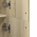 Aparador alto madera de ingeniería roble Sonoma 70x35x180 cm