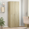 Aparador alto madera de ingeniería roble Sonoma 70x35x180 cm