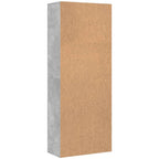 Aparador alto madera de ingeniería gris hormigón 70x35x180 cm