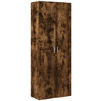 Aparador alto madera de ingeniería roble ahumado 70x35x180 cm