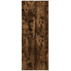 Aparador alto madera de ingeniería roble ahumado 70x35x180 cm