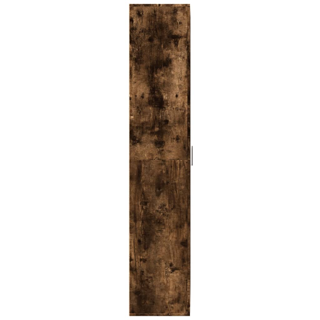 Aparador alto madera de ingeniería roble ahumado 70x35x180 cm