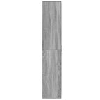 Aparador alto madera de ingeniería gris Sonoma 70x35x180 cm