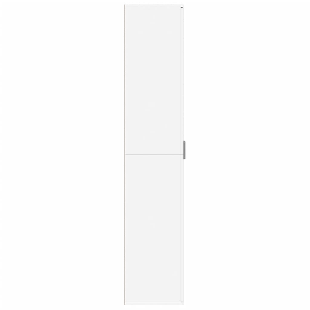 Aparador alto madera de ingeniería blanco 60x35x180 cm