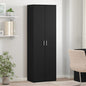Highboard engineered wood black 60x35x180 cm