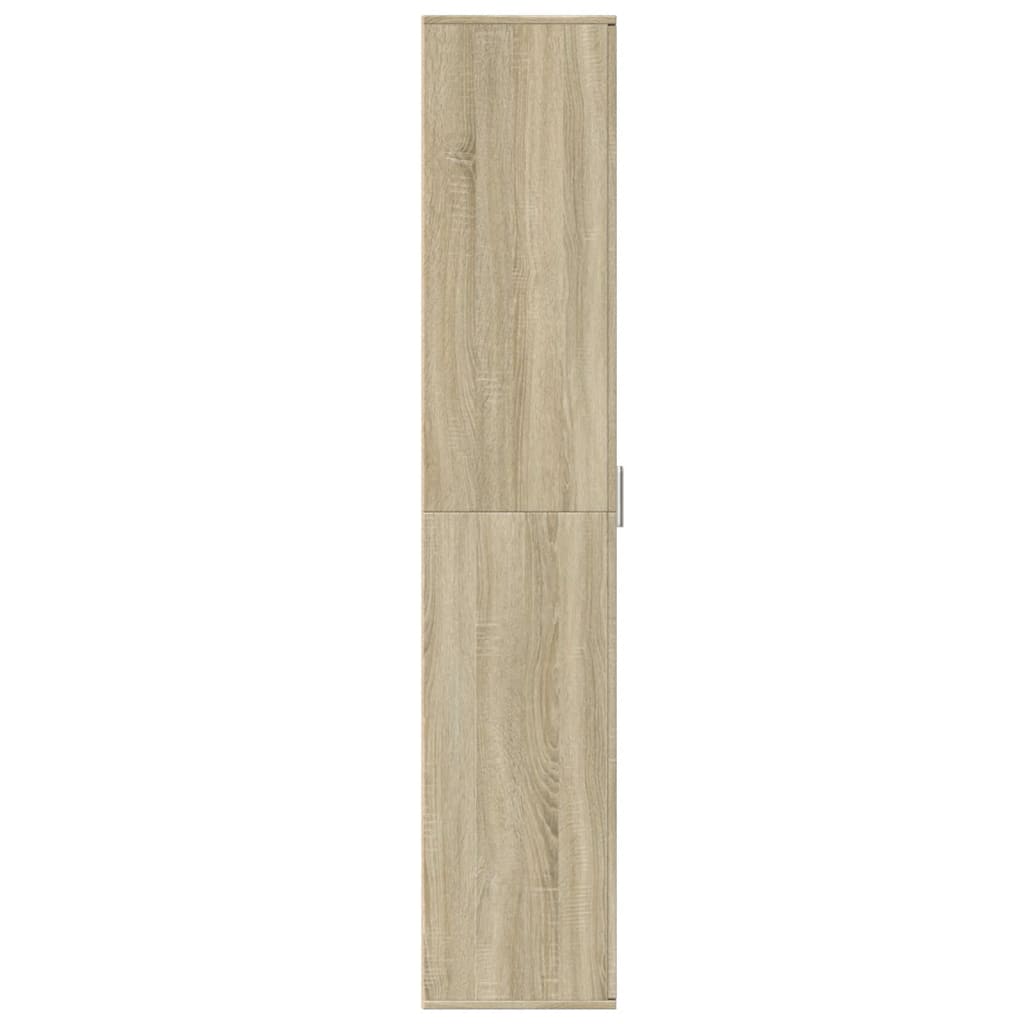 Aparador alto madera de ingeniería roble Sonoma 60x35x180 cm