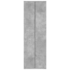 Aparador alto madera de ingeniería gris hormigón 60x35x180 cm