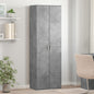 Aparador alto madera de ingeniería gris hormigón 60x35x180 cm