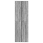 Aparador alto madera de ingeniería gris Sonoma 60x35x180 cm