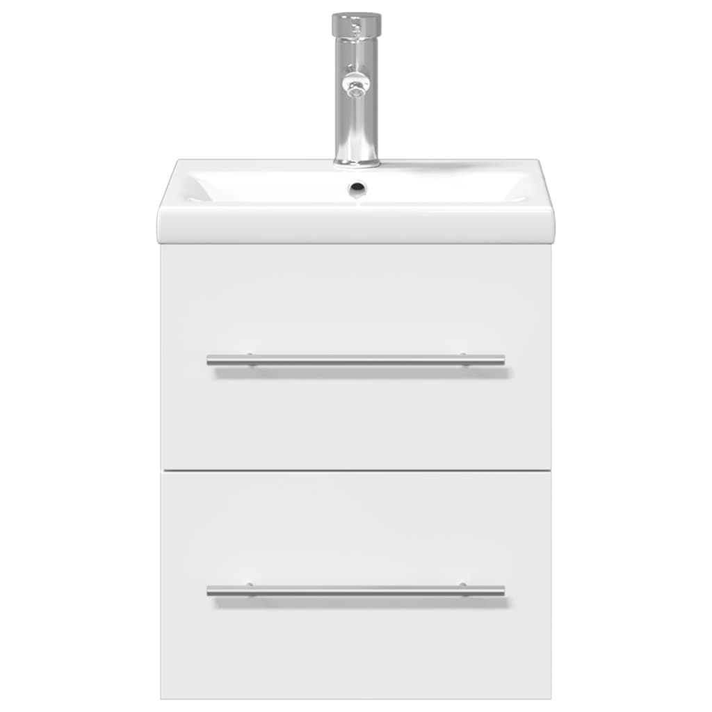 Mueble de baño con lavabo integrado blanco