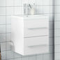 Móvel de casa de banho com lavatório integrado branco