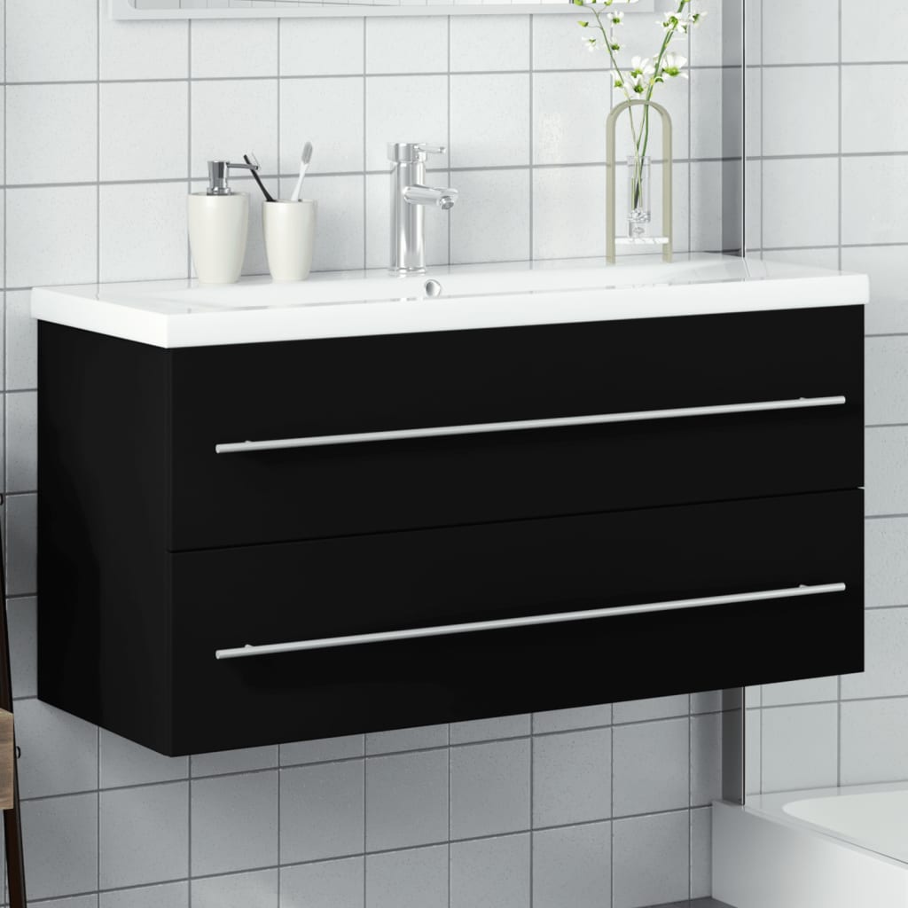 Mueble de baño con lavabo integrado gris Sonoma