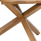 Mesa de jardín madera maciza de teca Ø109x74 cm