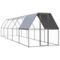Galinheiro em aço galvanizado 2x10x2 m