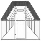 Jaula gallinero de acero galvanizado 2x10x2 m