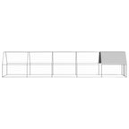 Jaula gallinero de acero galvanizado 2x10x2 m