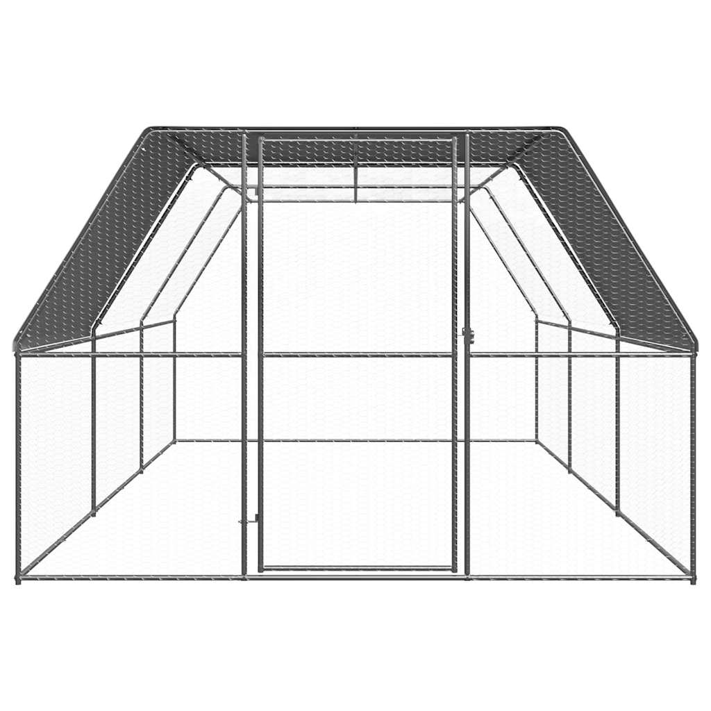 Jaula gallinero de acero galvanizado 3x6x2 m