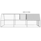 Jaula gallinero de acero galvanizado 3x6x2 m