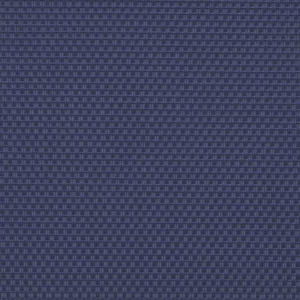Tumbonas 2 uds con mesa madera maciza acacia y textileno azul