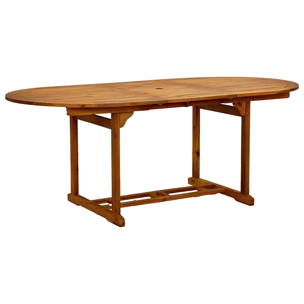 Juego comedor de jardín 5 pzas madera maciza acacia y textileno